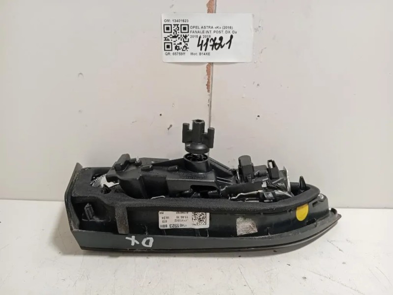 Fanale INT POST DX 13401523 Opel Astra K 2016