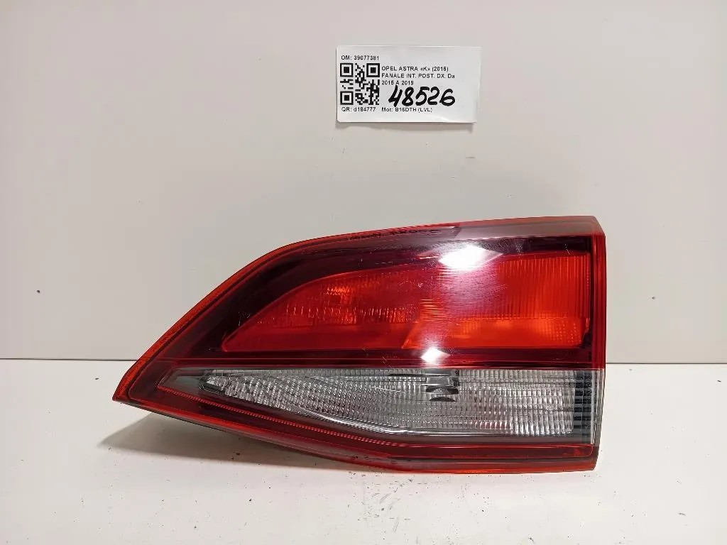 Fanale INT POST DX 39077381 Opel Astra K 2016