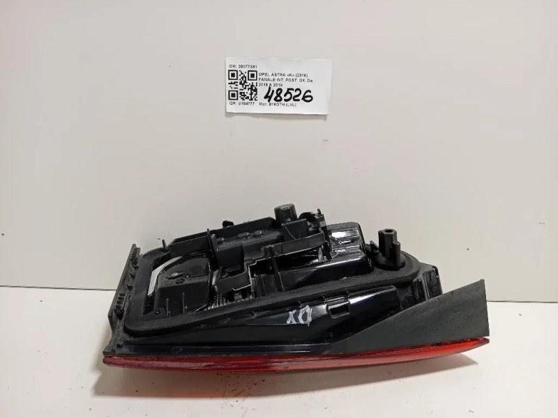 Fanale INT POST DX 39077381 Opel Astra K 2016