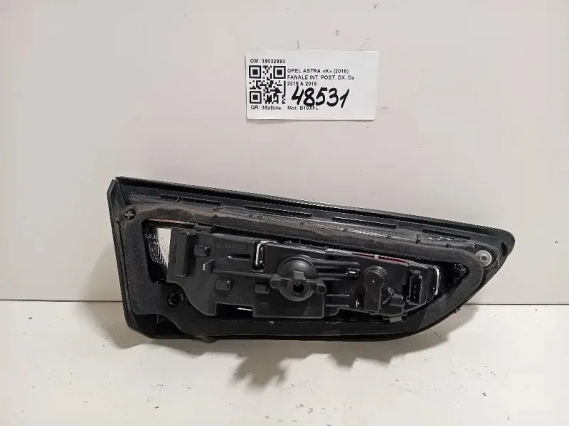 Fanale INT POST DX 39032993 Opel Astra K 2016