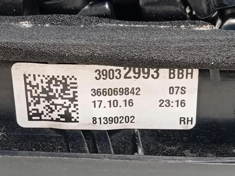 Fanale INT POST DX 39032993 Opel Astra K 2016