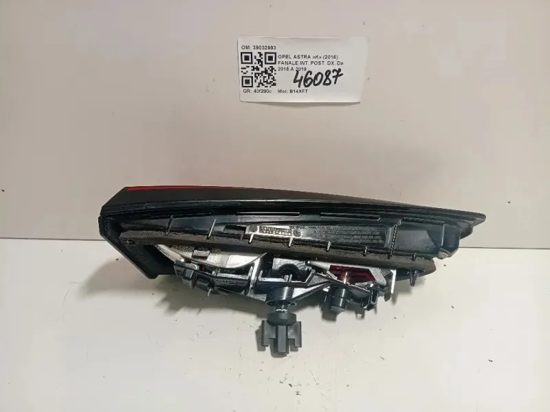 Fanale INT POST DX 39032993 Opel Astra K 2016