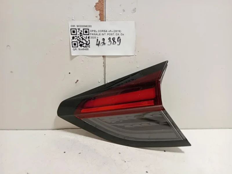 Fanale INT POST DX 9830096280 Opel Corsa F 2019