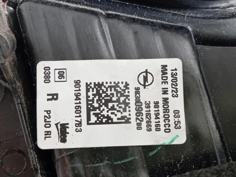 Fanale INT POST DX 9830096280 Opel Corsa F 2019