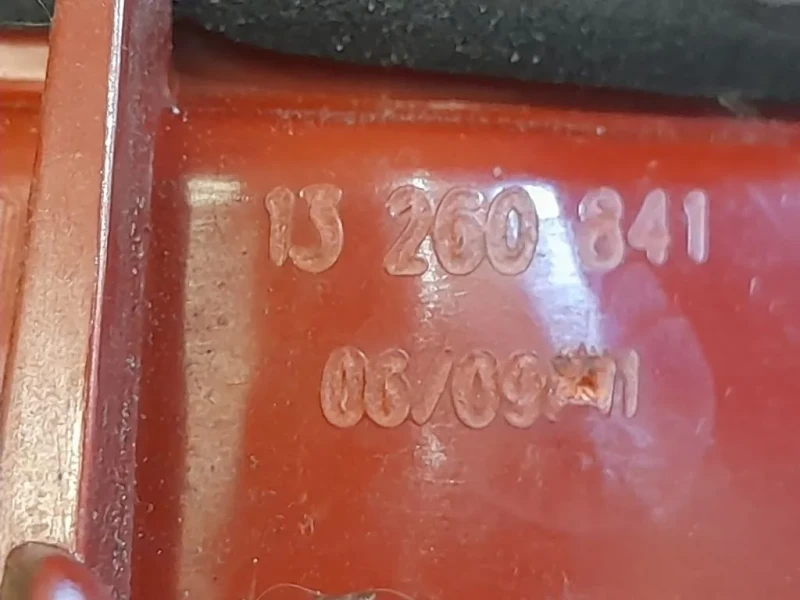 Fanale INT POST DX 13260841 Opel Meriva B 2010