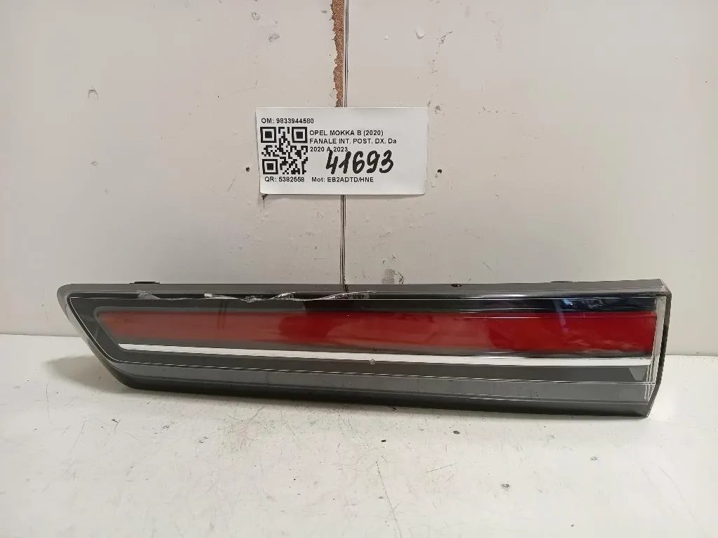 Fanale INT POST DX 9833944580 Opel Mokka B 2020