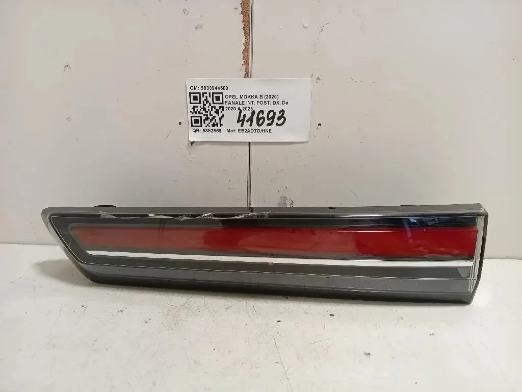 Fanale INT POST DX 9833944580 Opel Mokka B 2020