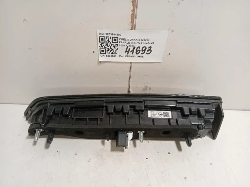 Fanale INT POST DX 9833944580 Opel Mokka B 2020