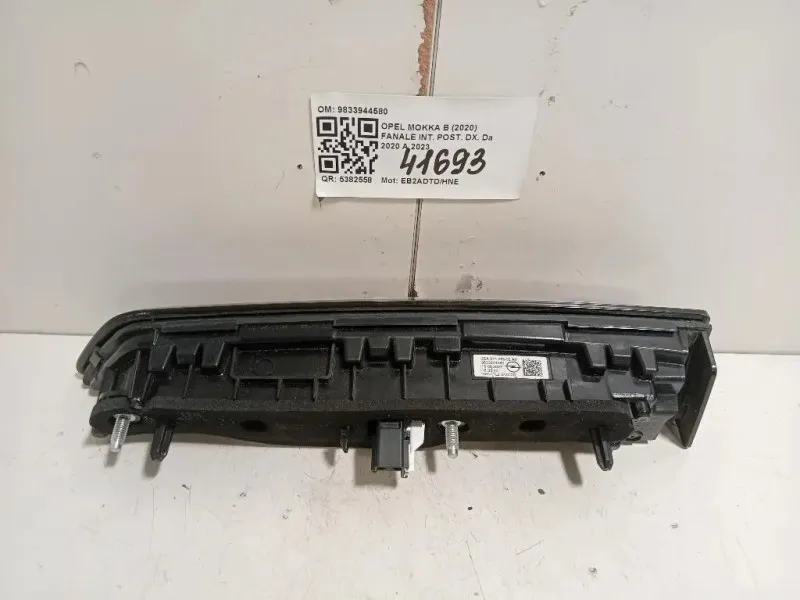 Fanale INT POST DX 9833944580 Opel Mokka B 2020