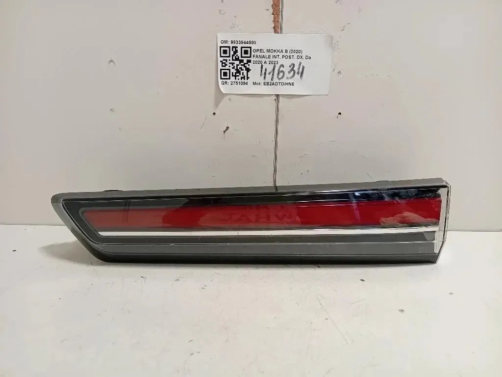Fanale INT POST DX 9833944580 Opel Mokka B 2020