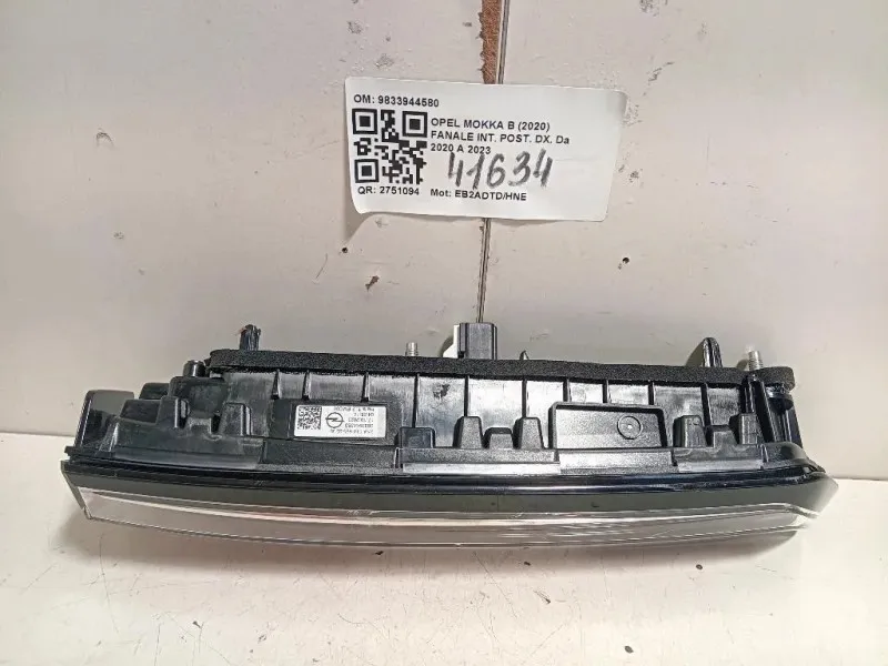 Fanale INT POST DX 9833944580 Opel Mokka B 2020