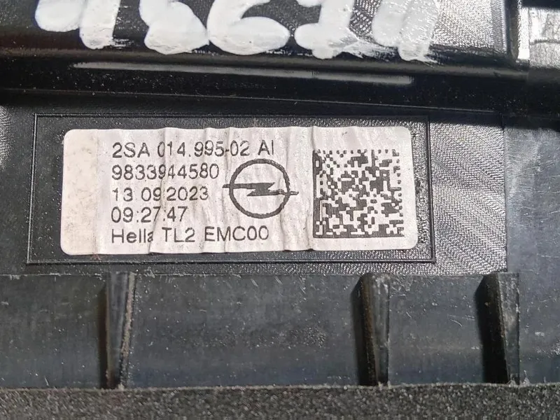 Fanale INT POST DX 9833944580 Opel Mokka B 2020