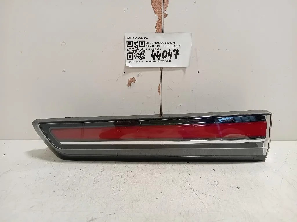 Fanale INT POST DX 9833944580 Opel Mokka B 2020