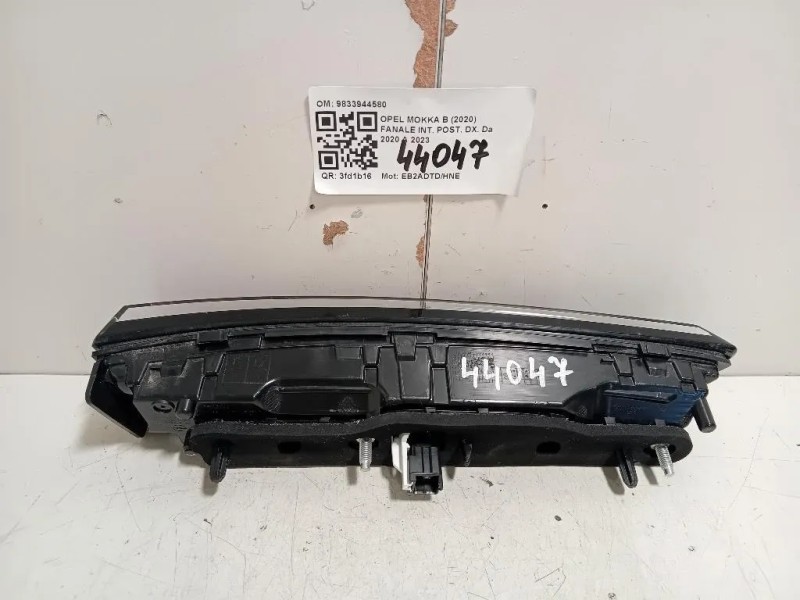 Fanale INT POST DX 9833944580 Opel Mokka B 2020