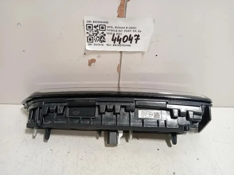 Fanale INT POST DX 9833944580 Opel Mokka B 2020
