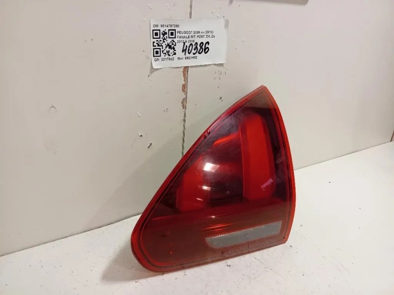 Fanale INT POST DX 9814757280 Peugeot 2008 I 2013