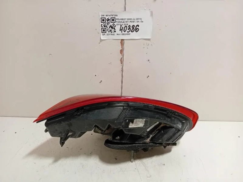 Fanale INT POST DX 9814757280 Peugeot 2008 I 2013