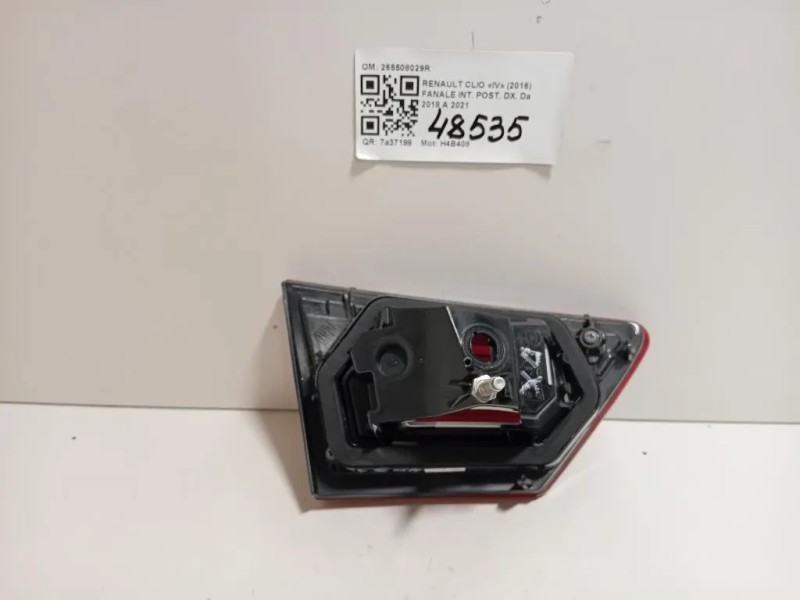 Fanale INT POST DX 265508029R Renault CLIO IV 2016