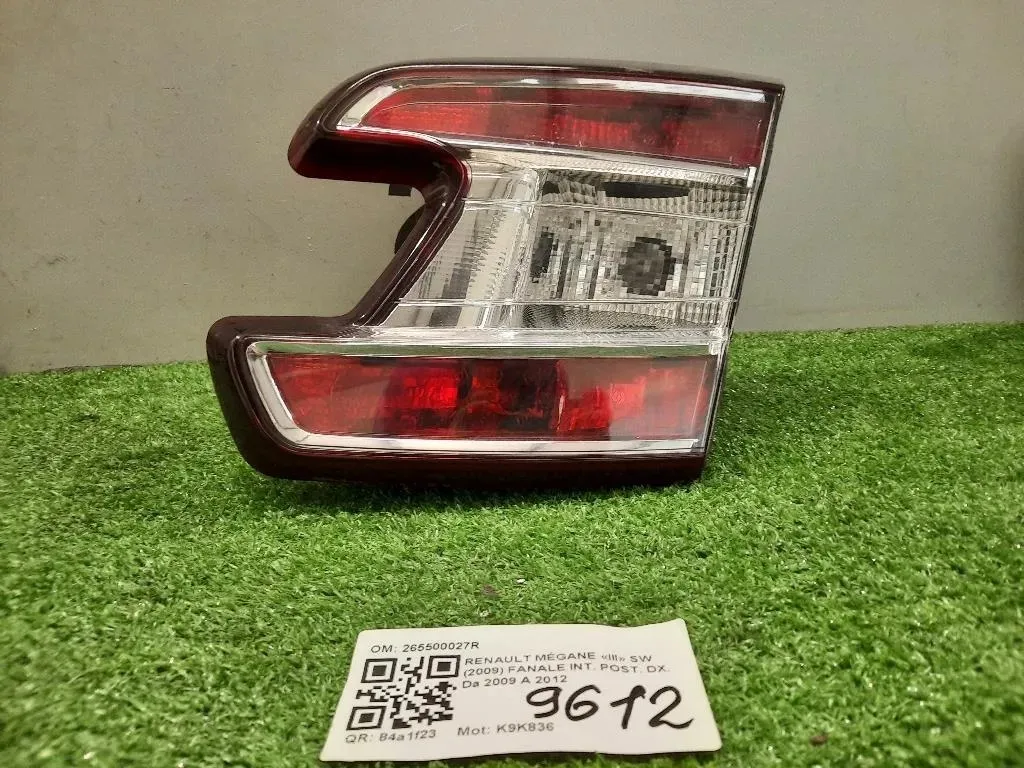 Fanale INT POST DX 265500027R Renault Mégane III SW 2009