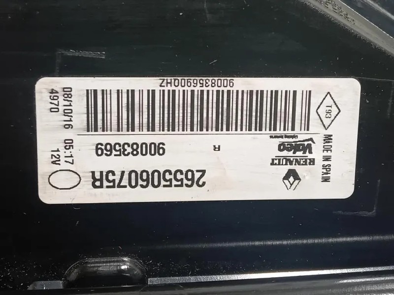 Fanale INT POST DX 265506075R Renault Mégane IV 2016