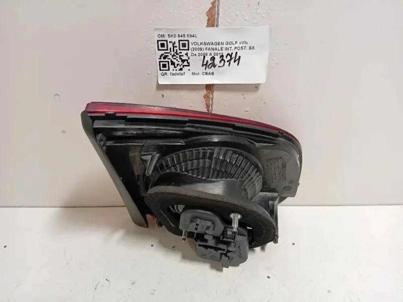 Fanale INT POST DX 5K0 945 094L Volkswagen GOLF VI 2009
