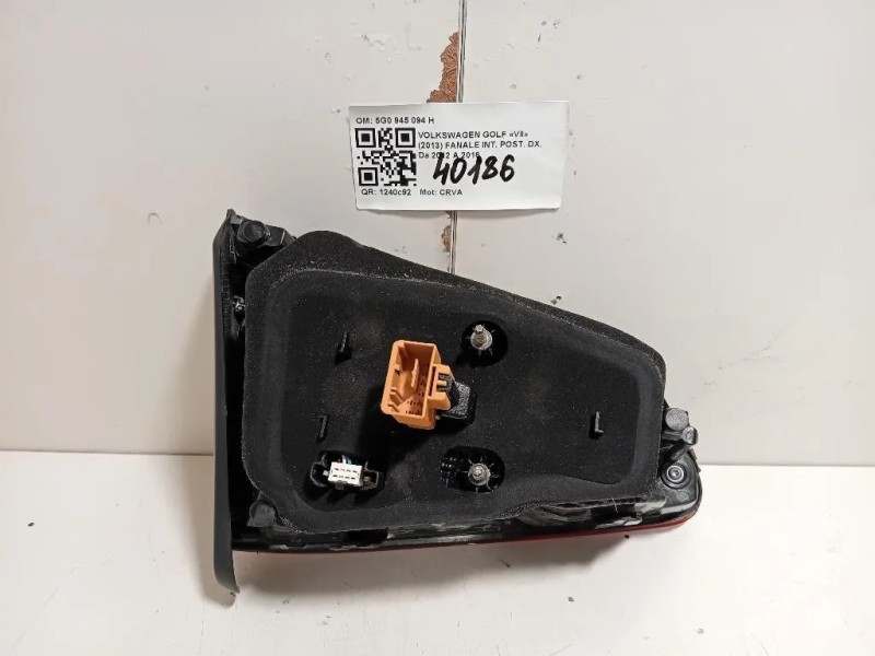 Fanale INT POST DX 5G0 945 094 H Volkswagen GOLF VII 2013