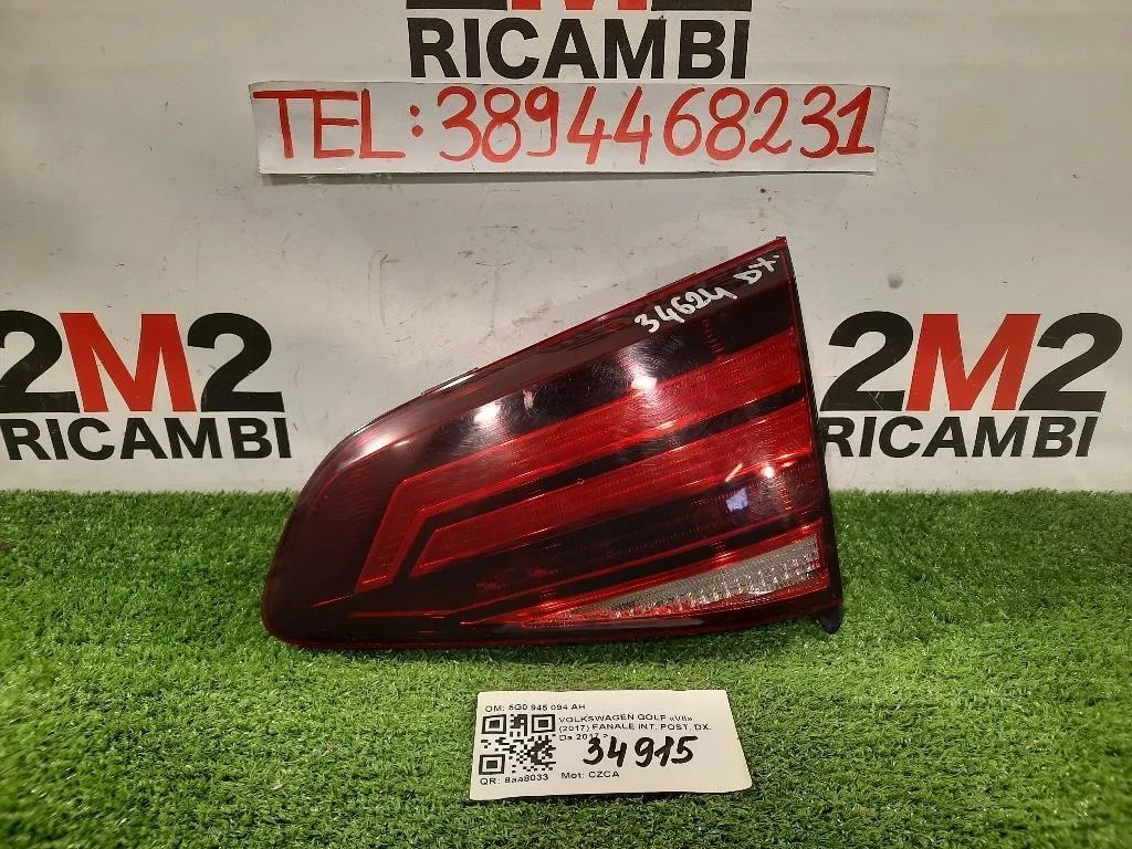 Fanale INT POST DX 5G0 945 094 AH Volkswagen GOLF VII 2017