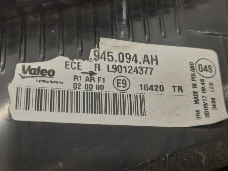 Fanale INT POST DX 5G0 945 094AH Volkswagen GOLF VII 2017