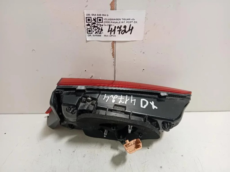 Fanale INT POST DX 5NA945094F Volkswagen Tiguan II 2020