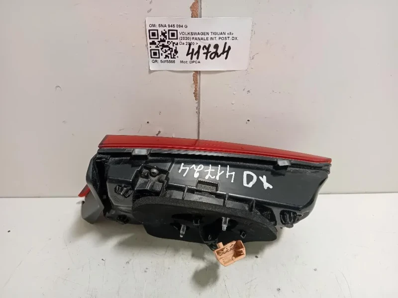 Fanale INT POST DX 5NA945094F Volkswagen Tiguan II 2020