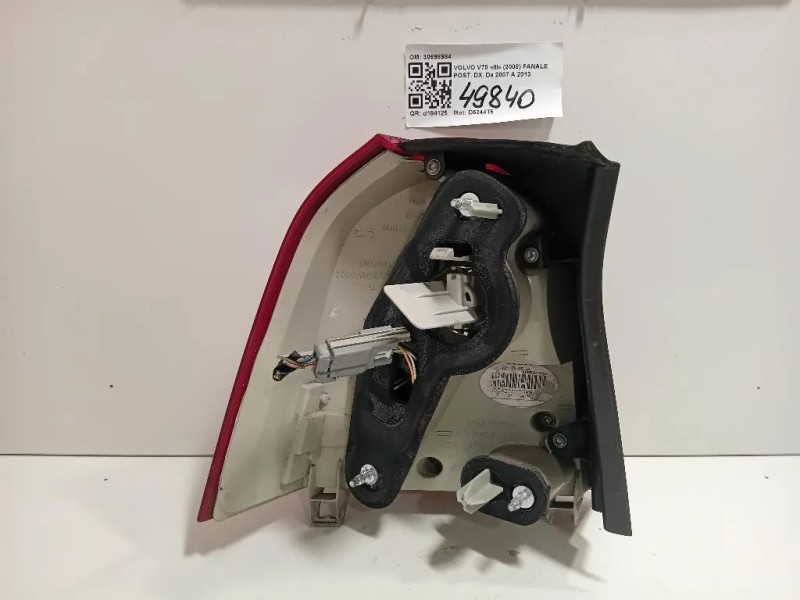 Fanale INT POST DX 30698984 Volvo V70 III 2008