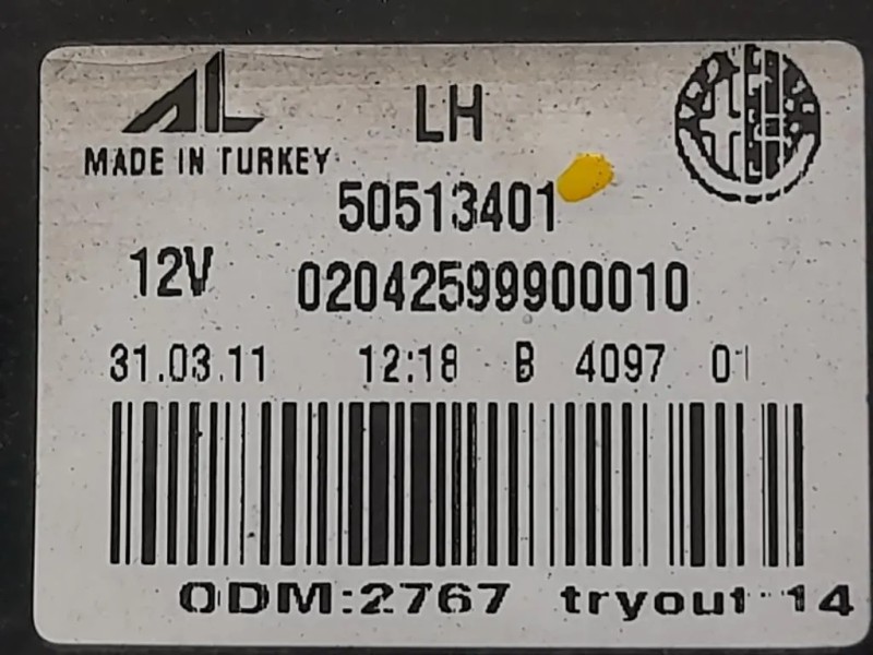 Fanale INT POST SX 50513400 POST DX Alfa Romeo Giulietta 2010