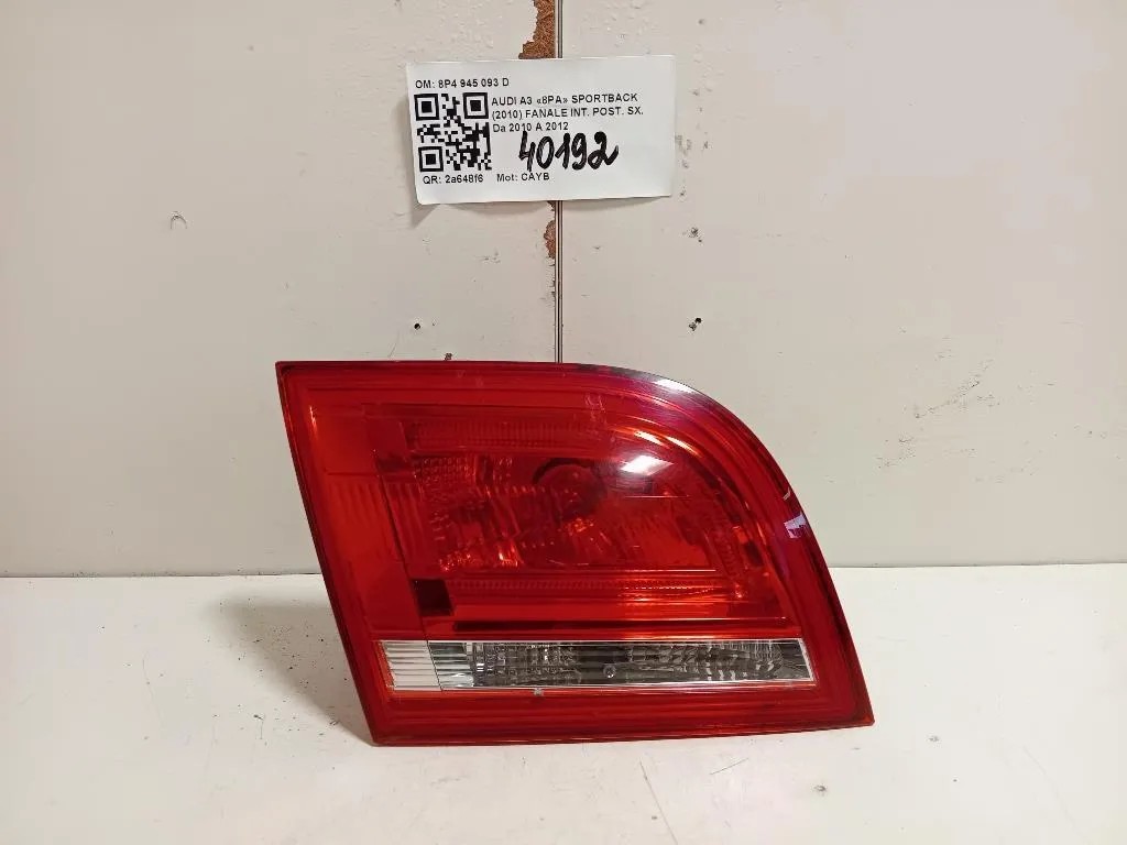 Fanale INT POST SX 8P4 945 093 D Audi A3 8PA Sportback 2010