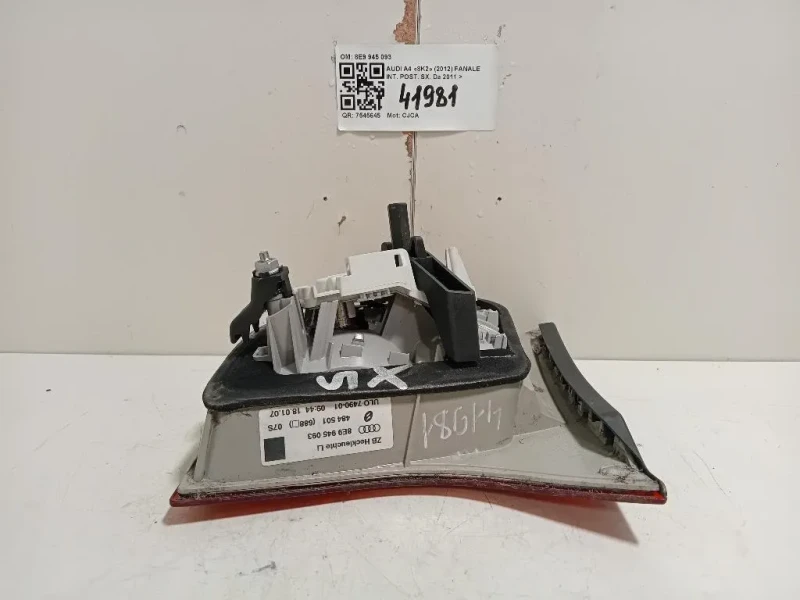 Fanale INT POST SX 8E9 945 093 Audi A4 8K2 2012