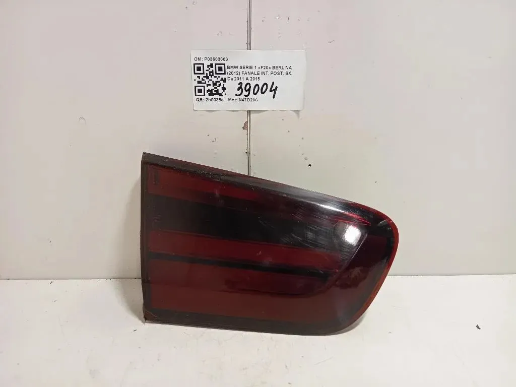 Fanale INT POST SX P03603000 Bmw Serie 1 F20 Berlina 2012