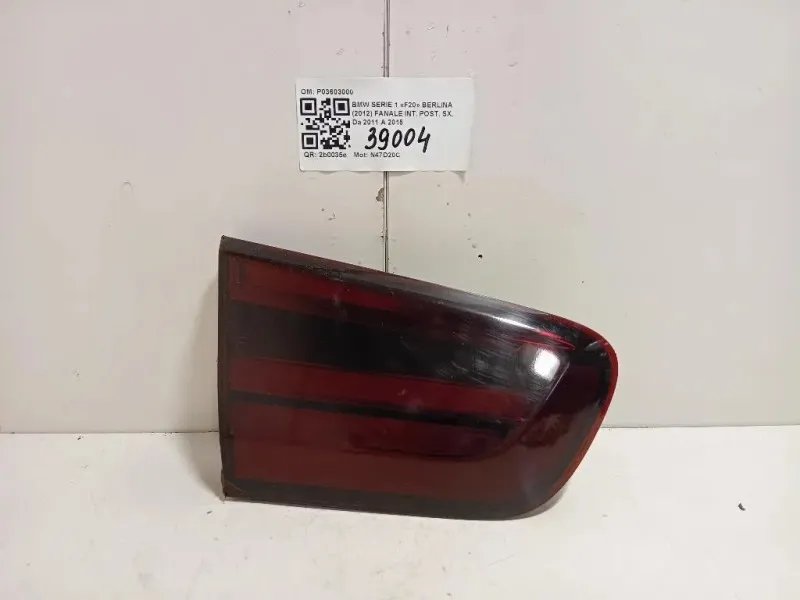 Fanale INT POST SX P03603000 Bmw Serie 1 F20 Berlina 2012