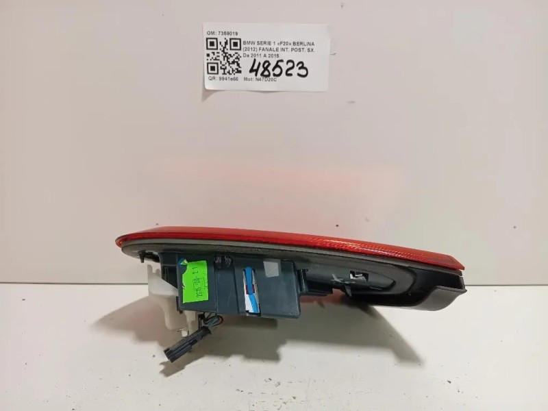 Fanale INT POST SX 7359019 Bmw Serie 1 F20 Berlina 2012