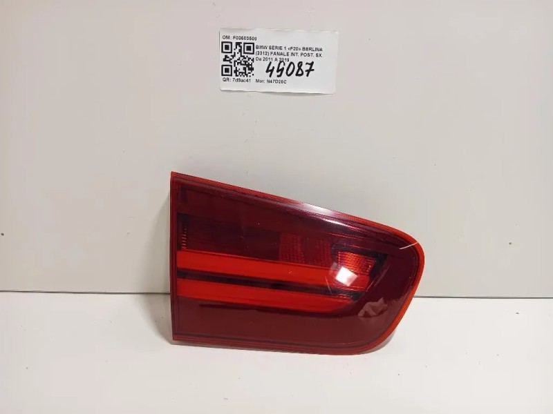Fanale INT POST SX F03603500 Bmw Serie 1 F20 Berlina 2012