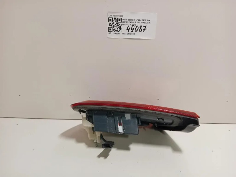 Fanale INT POST SX F03603500 Bmw Serie 1 F20 Berlina 2012