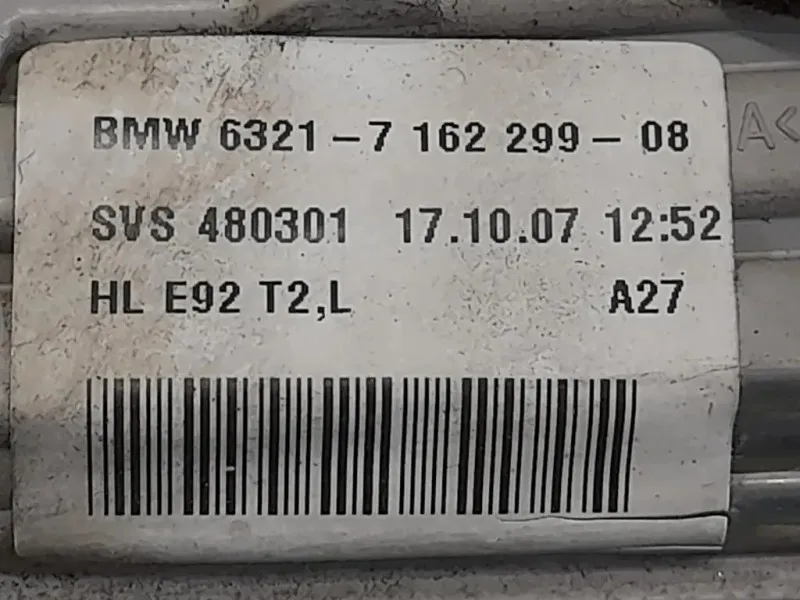 Fanale INT POST SX 6321-7162299-08 Bmw Serie 3 E92 Coupe 2007