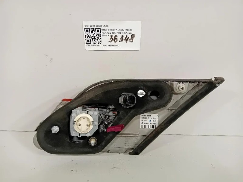 Fanale INT POST SX 6321 6938517-09 Bmw Serie 7 E66 2003