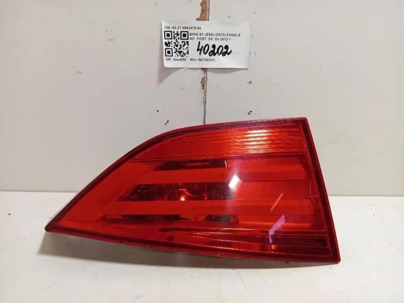 Fanale INT POST SX 6321 2992479-04 Bmw X1 E84 2010