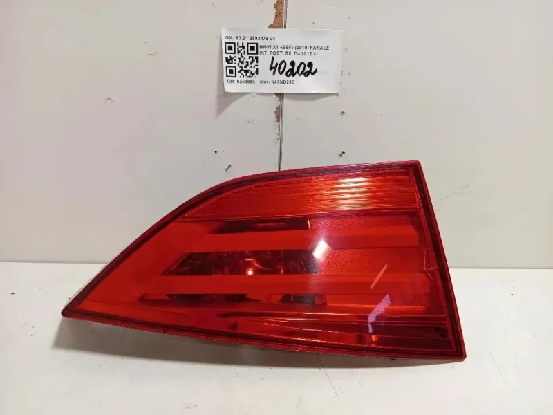 Fanale INT POST SX 6321 2992479-04 Bmw X1 E84 2010