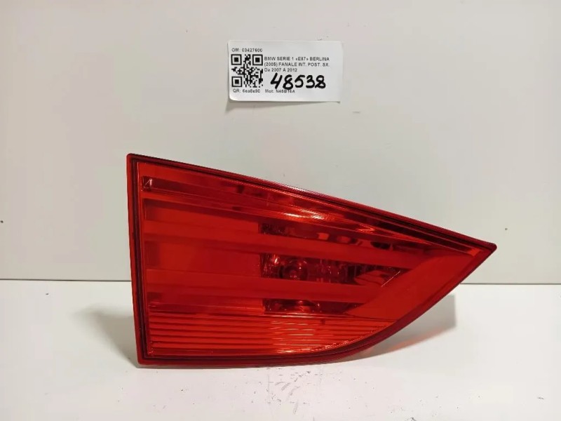 Fanale INT POST SX 03427600 Bmw X1 E84 2010