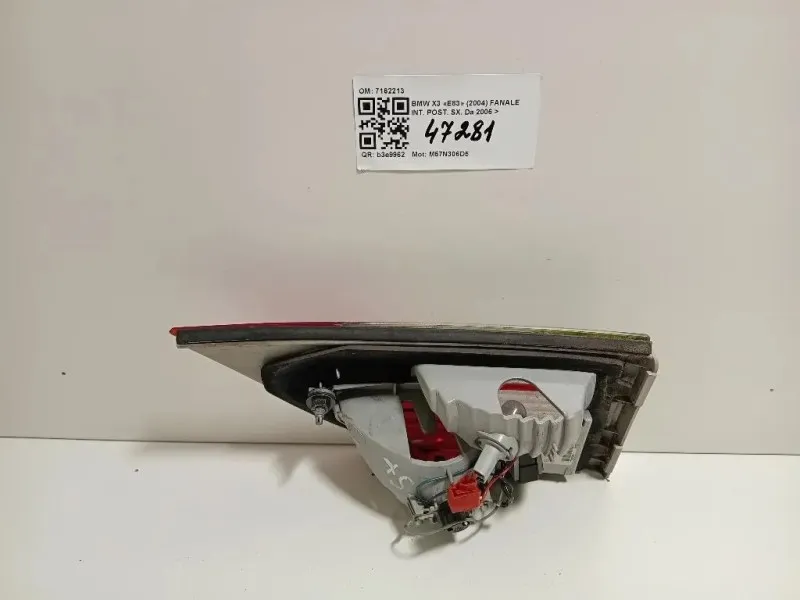 Fanale INT POST SX 7162213 Bmw X3 E83 2004