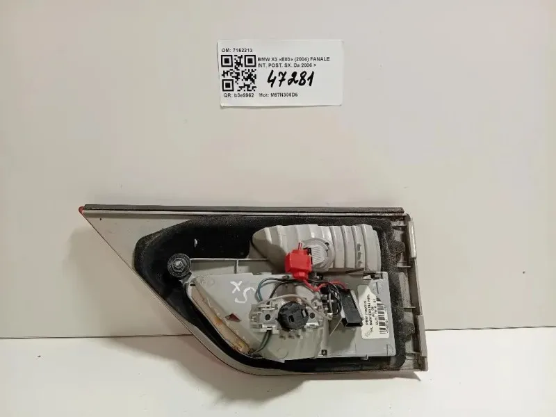 Fanale INT POST SX 7162213 Bmw X3 E83 2004