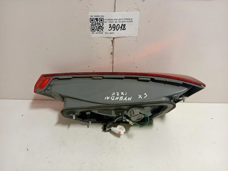 Fanale INT POST SX 92403-1K0 Hyundai IX20 2011