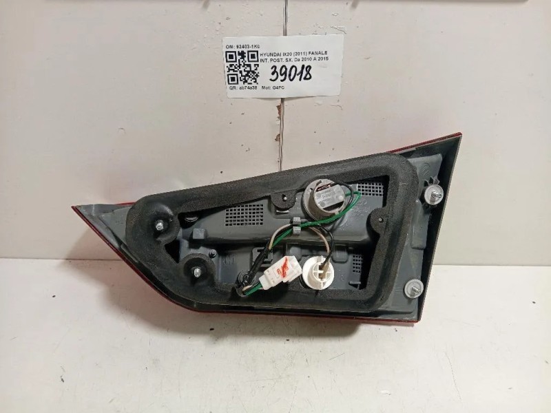 Fanale INT POST SX 92403-1K0 Hyundai IX20 2011