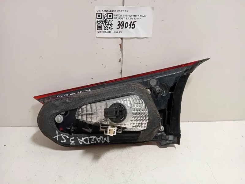 Fanale INT POST SX BPM5513G0 Mazda 3 III 2016