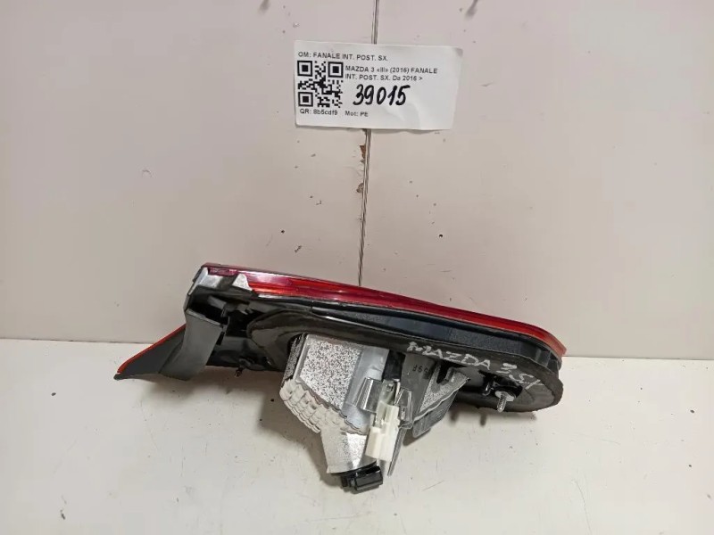 Fanale INT POST SX BPM5513G0 Mazda 3 III 2016